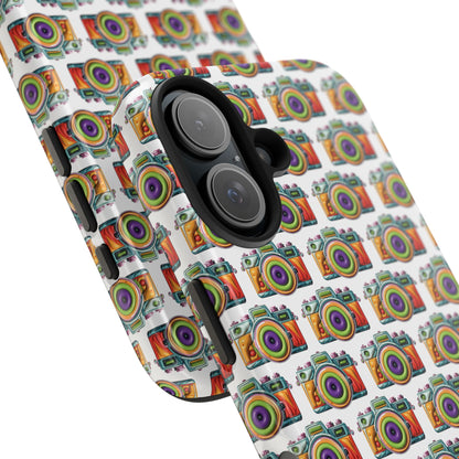 Colorful Camera Tough Phone Case - Perfect Gift for Photographers