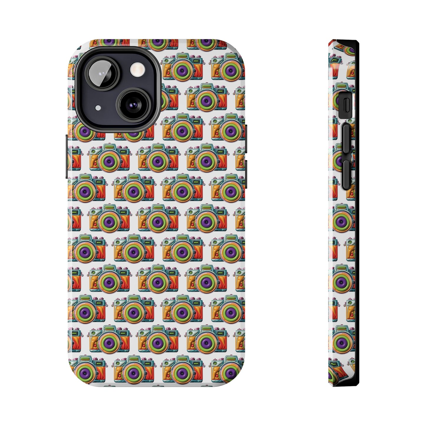 Colorful Camera Tough Phone Case - Perfect Gift for Photographers