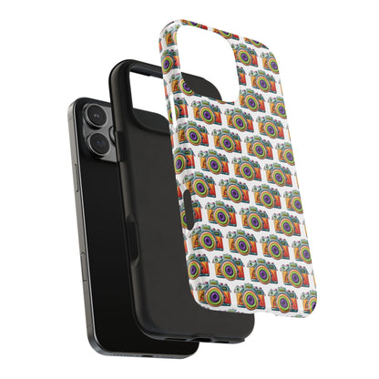 Colorful Camera Tough Phone Case - Perfect Gift for Photographers