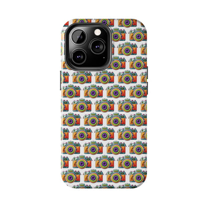 Colorful Camera Tough Phone Case - Perfect Gift for Photographers