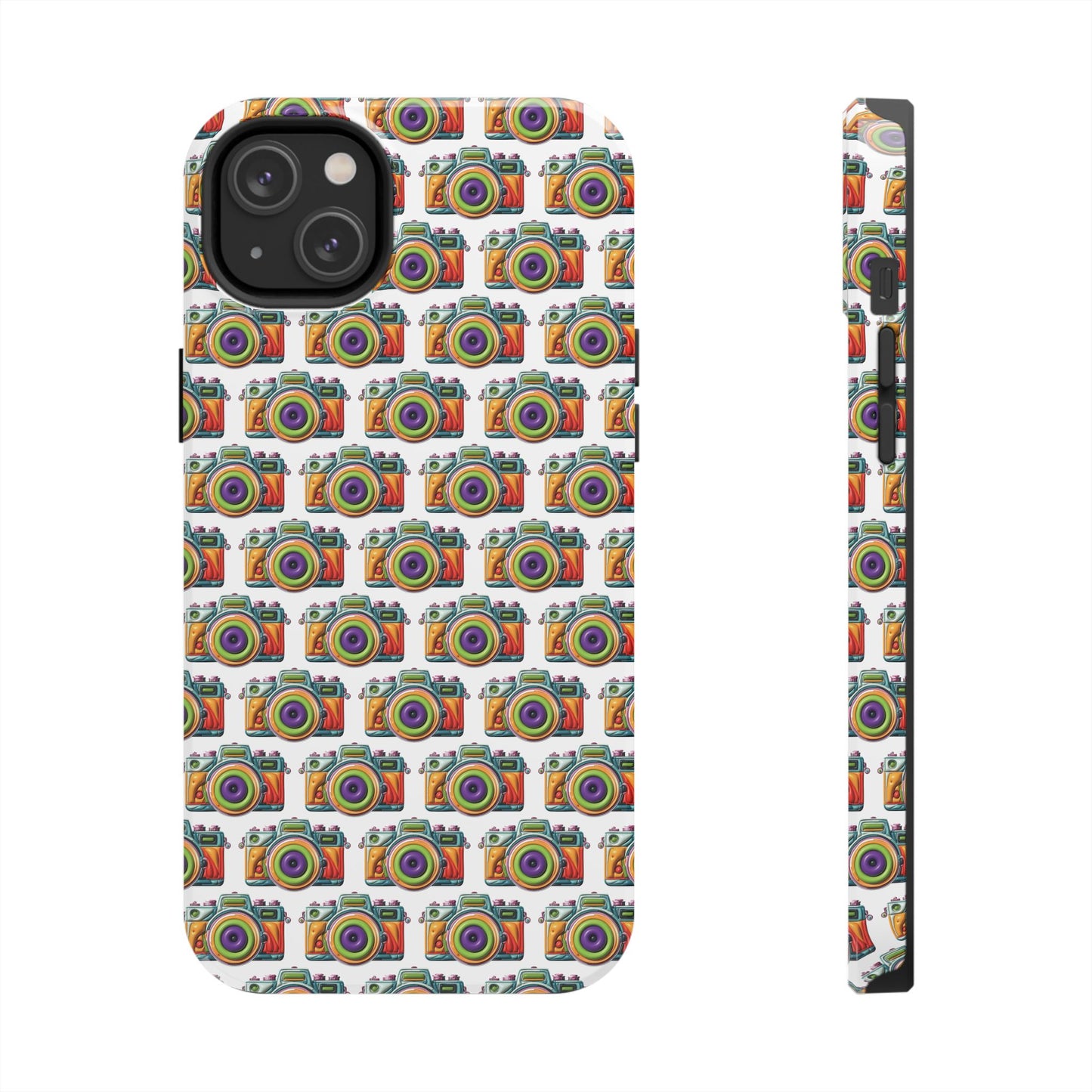 Colorful Camera Tough Phone Case - Perfect Gift for Photographers