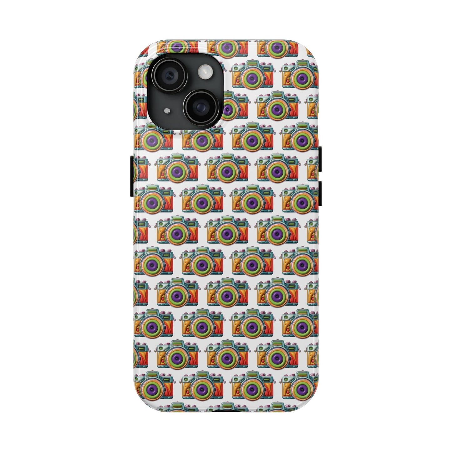 Colorful Camera Tough Phone Case - Perfect Gift for Photographers