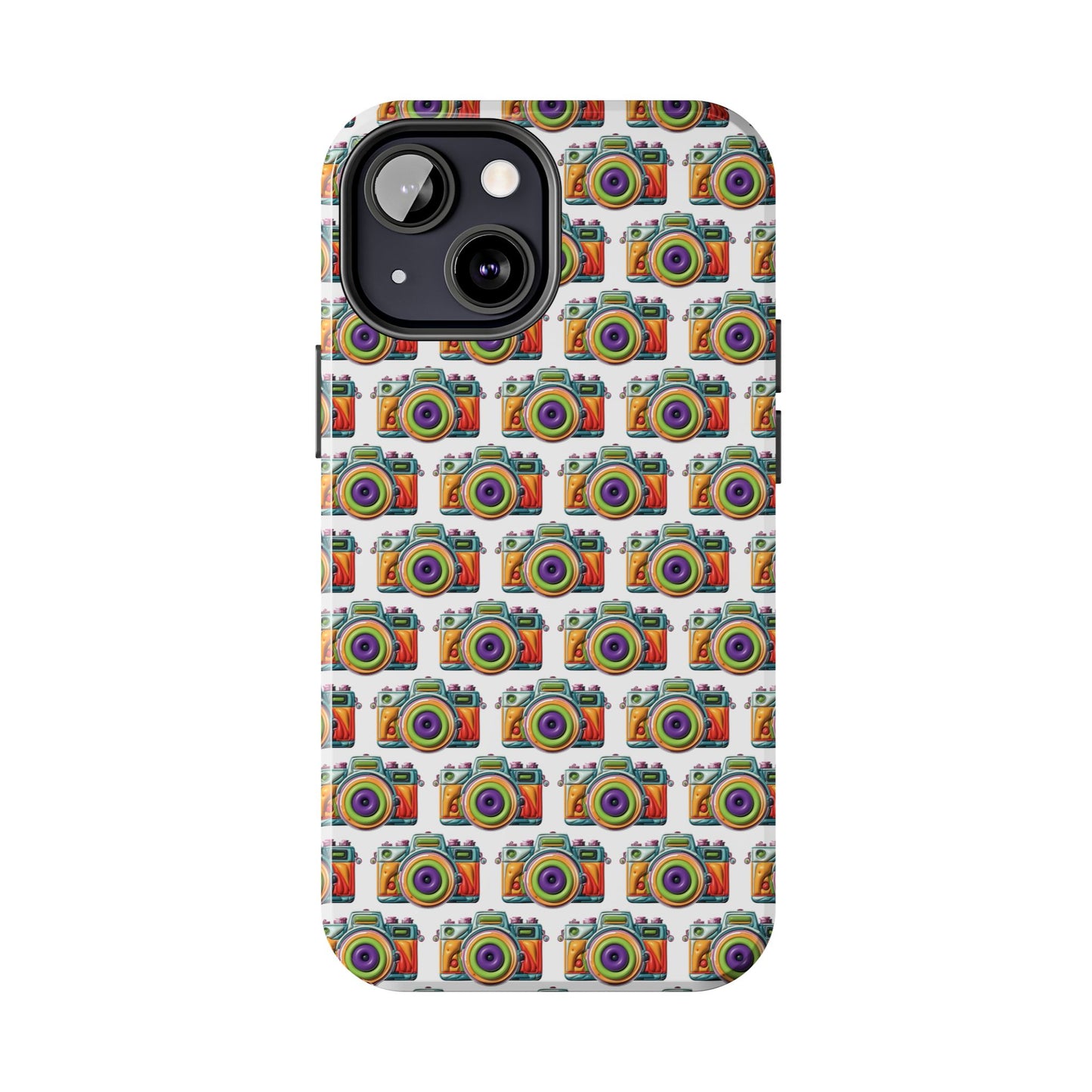 Colorful Camera Tough Phone Case - Perfect Gift for Photographers