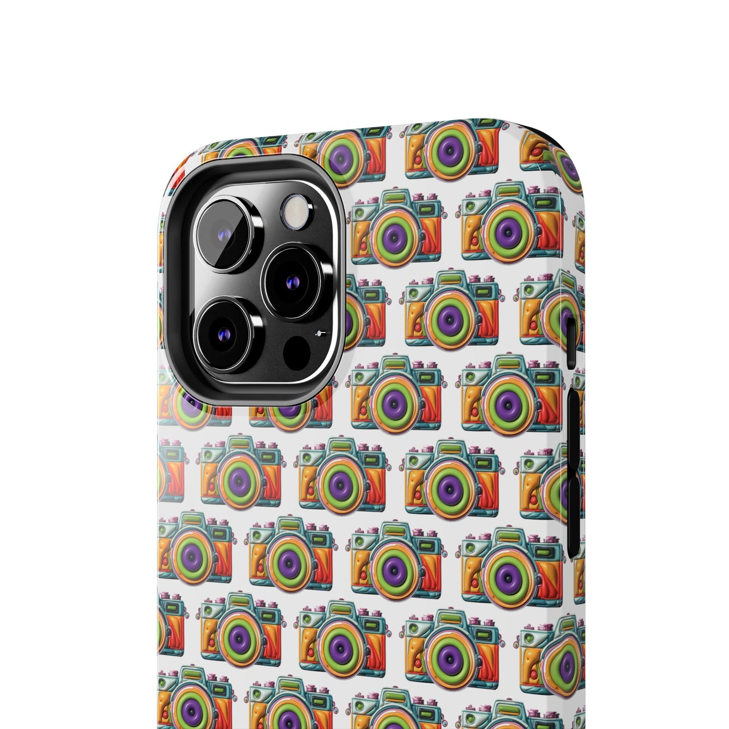 Colorful Camera Tough Phone Case - Perfect Gift for Photographers