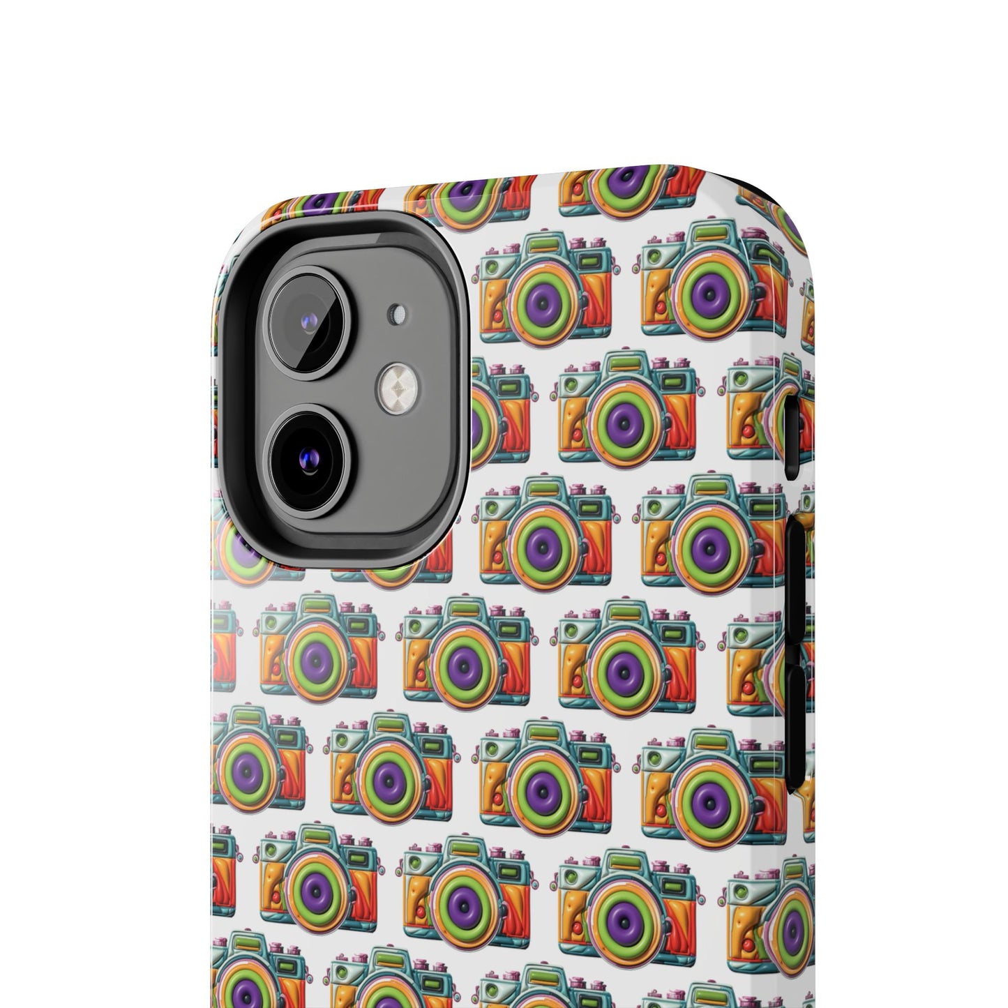 Colorful Camera Tough Phone Case - Perfect Gift for Photographers