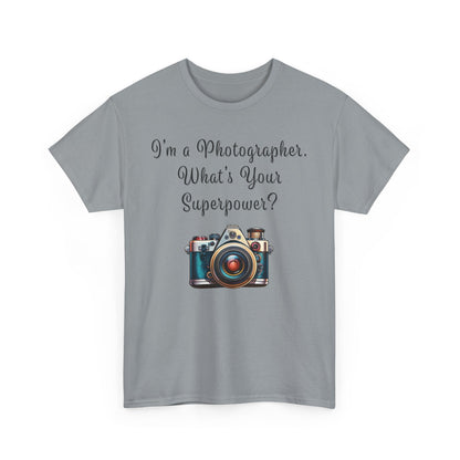 Photographer Superpower - Unisex Heavy Cotton T-Shirt