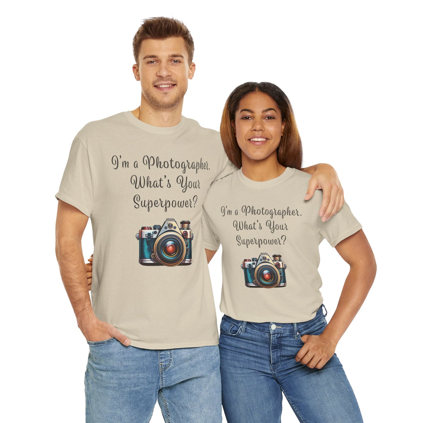 Photographer Superpower - Unisex Heavy Cotton T-Shirt