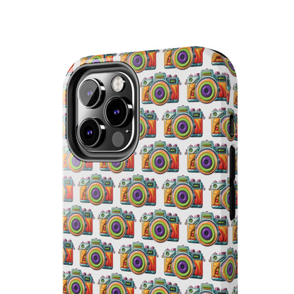 Colorful Camera Tough Phone Case - Perfect Gift for Photographers