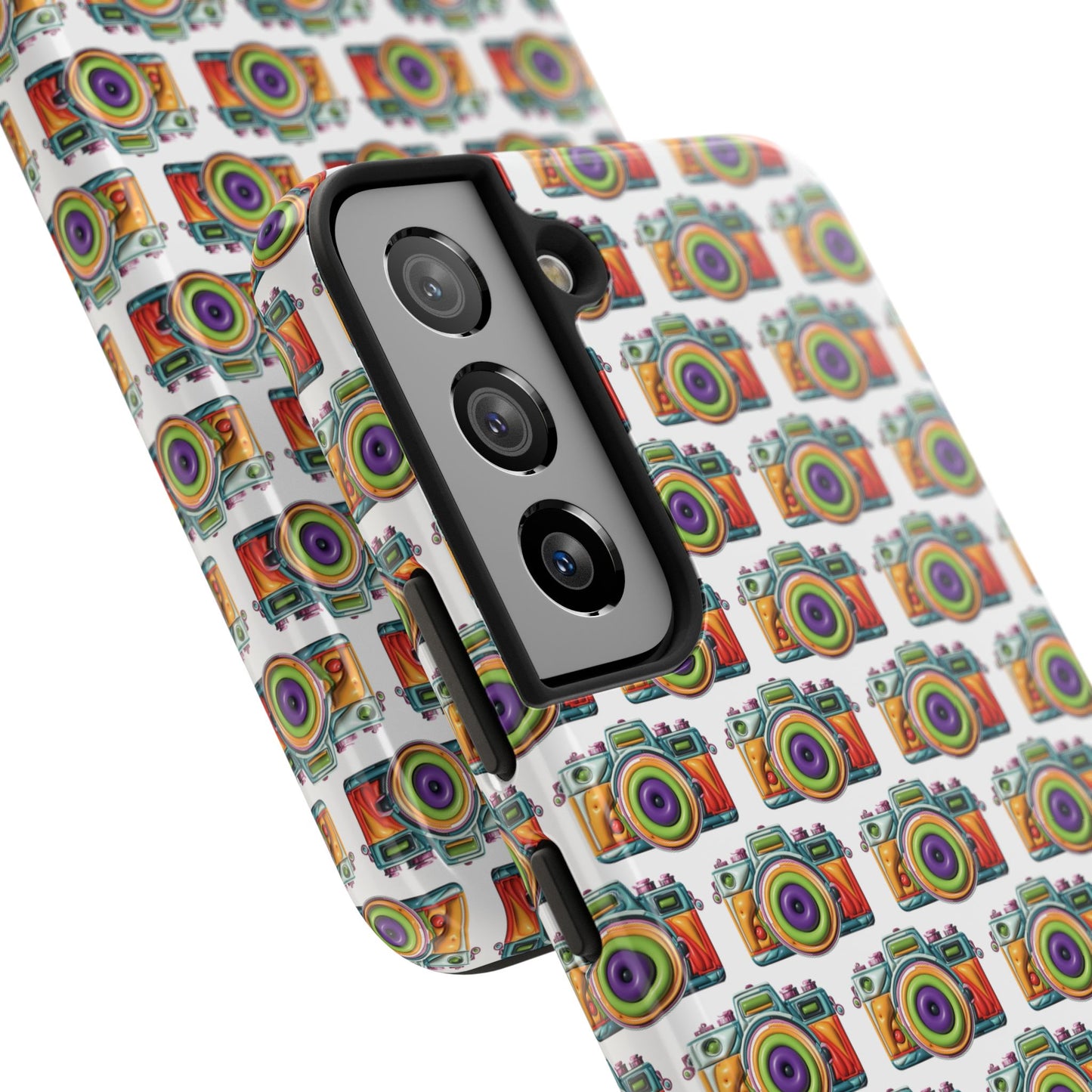 Colorful Camera Tough Phone Case - Perfect Gift for Photographers