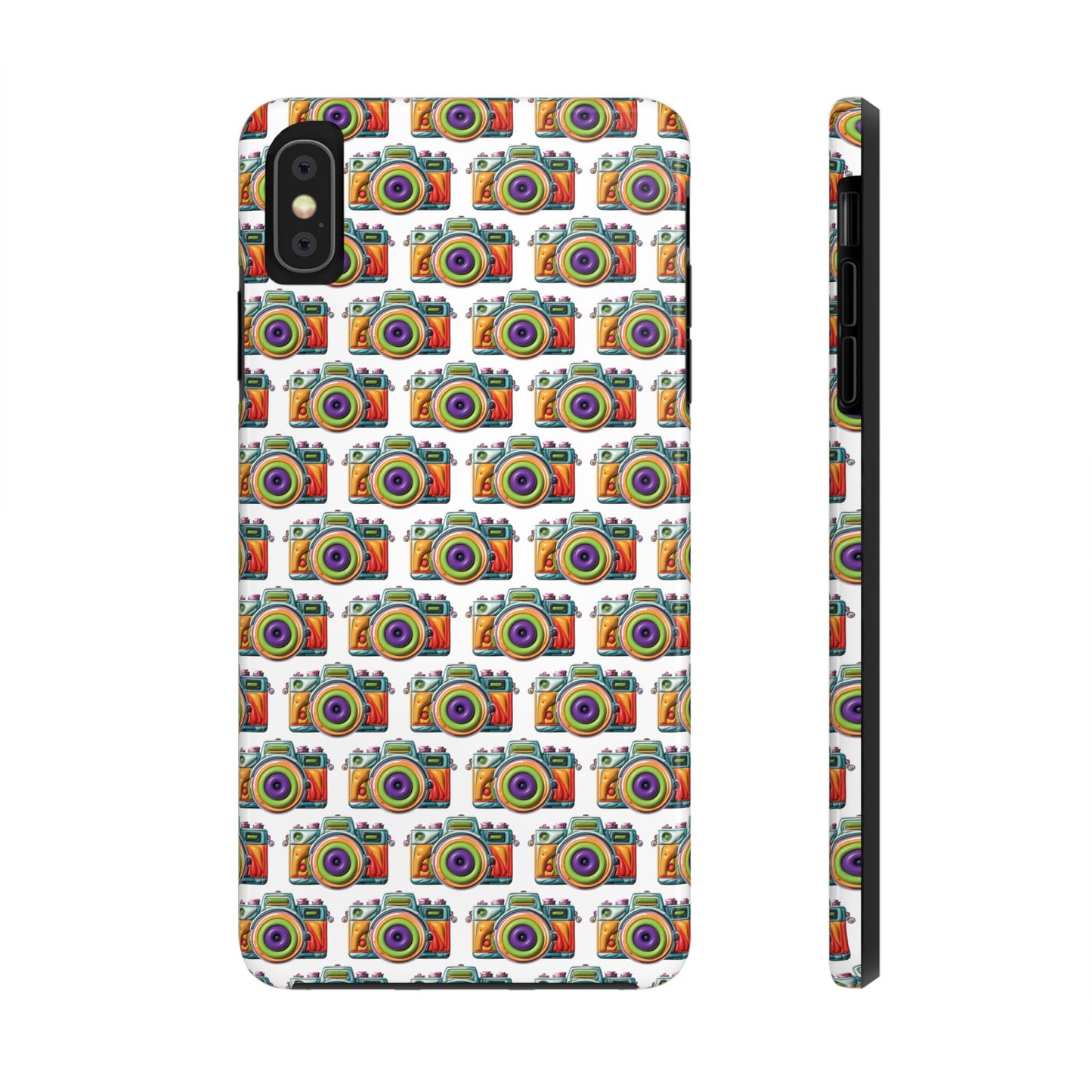 Colorful Camera Tough Phone Case - Perfect Gift for Photographers