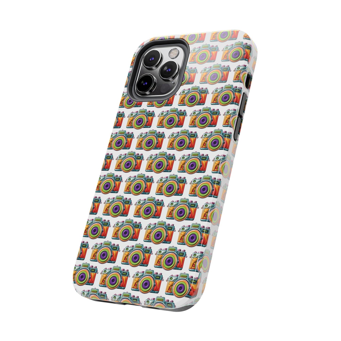 Colorful Camera Tough Phone Case - Perfect Gift for Photographers