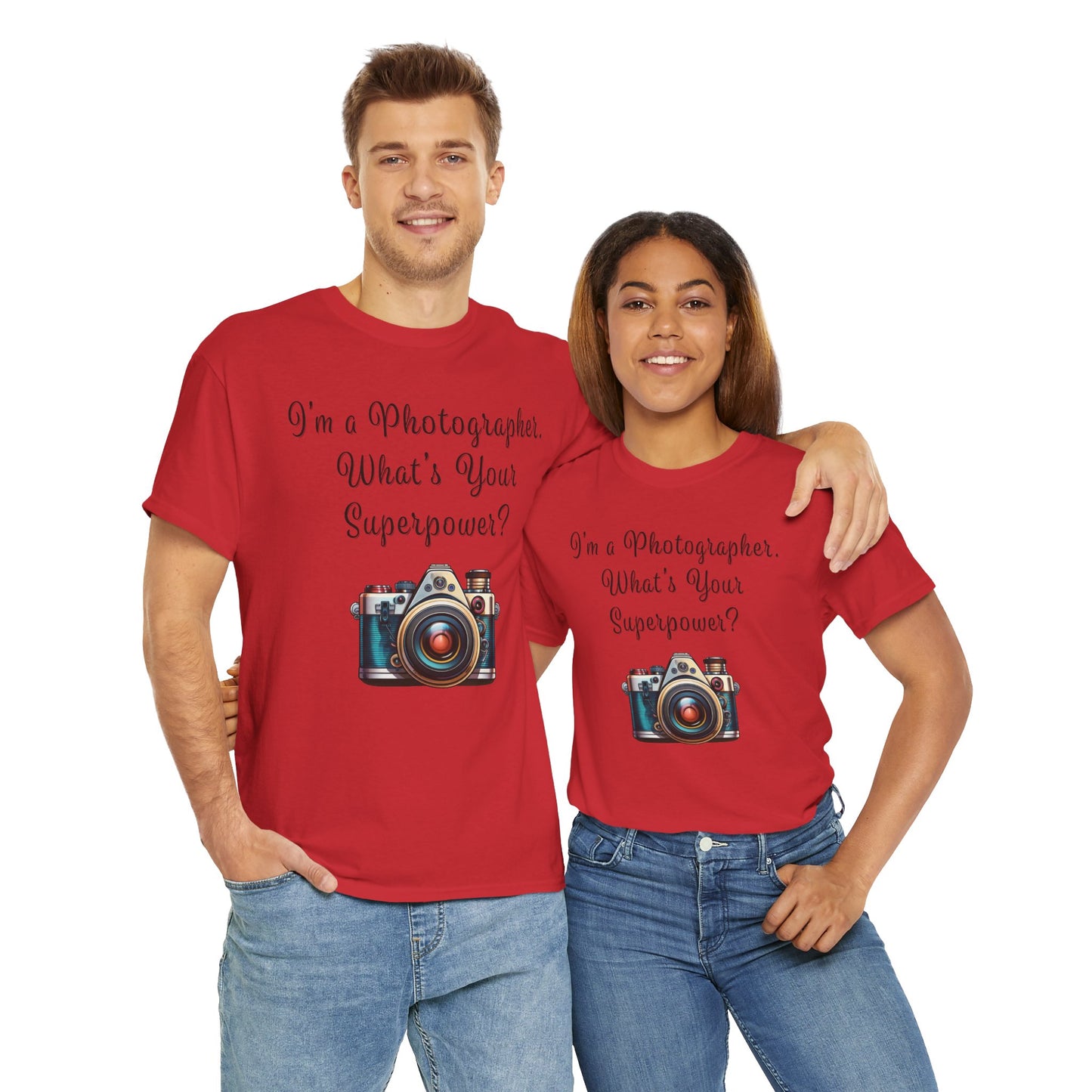 Photographer Superpower - Unisex Heavy Cotton T-Shirt