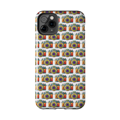 Colorful Camera Tough Phone Case - Perfect Gift for Photographers