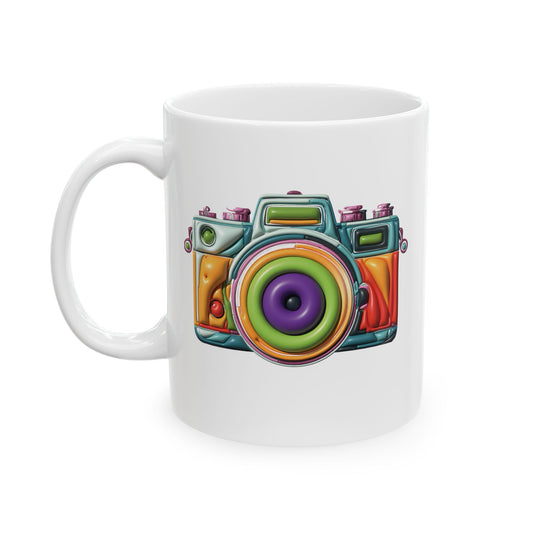 Retro Camera Ceramic Mug | 11oz & 15oz | Vintage Photography Gift