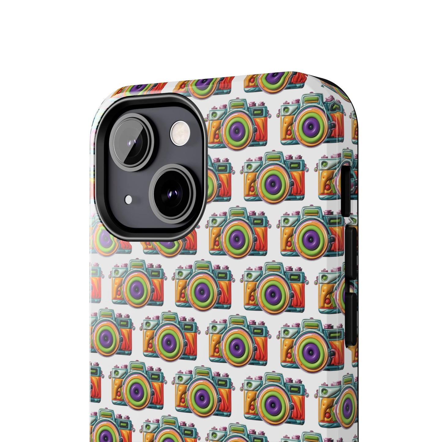 Colorful Camera Tough Phone Case - Perfect Gift for Photographers