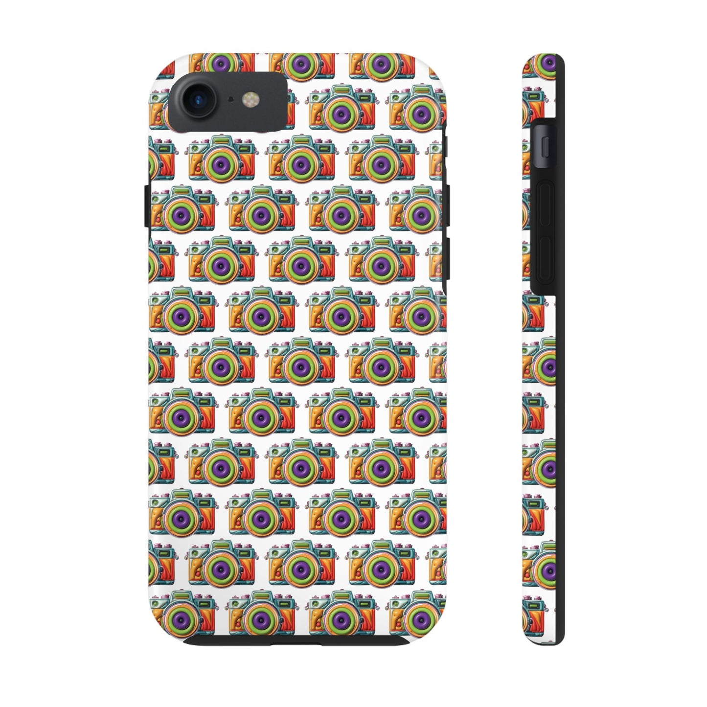 Colorful Camera Tough Phone Case - Perfect Gift for Photographers