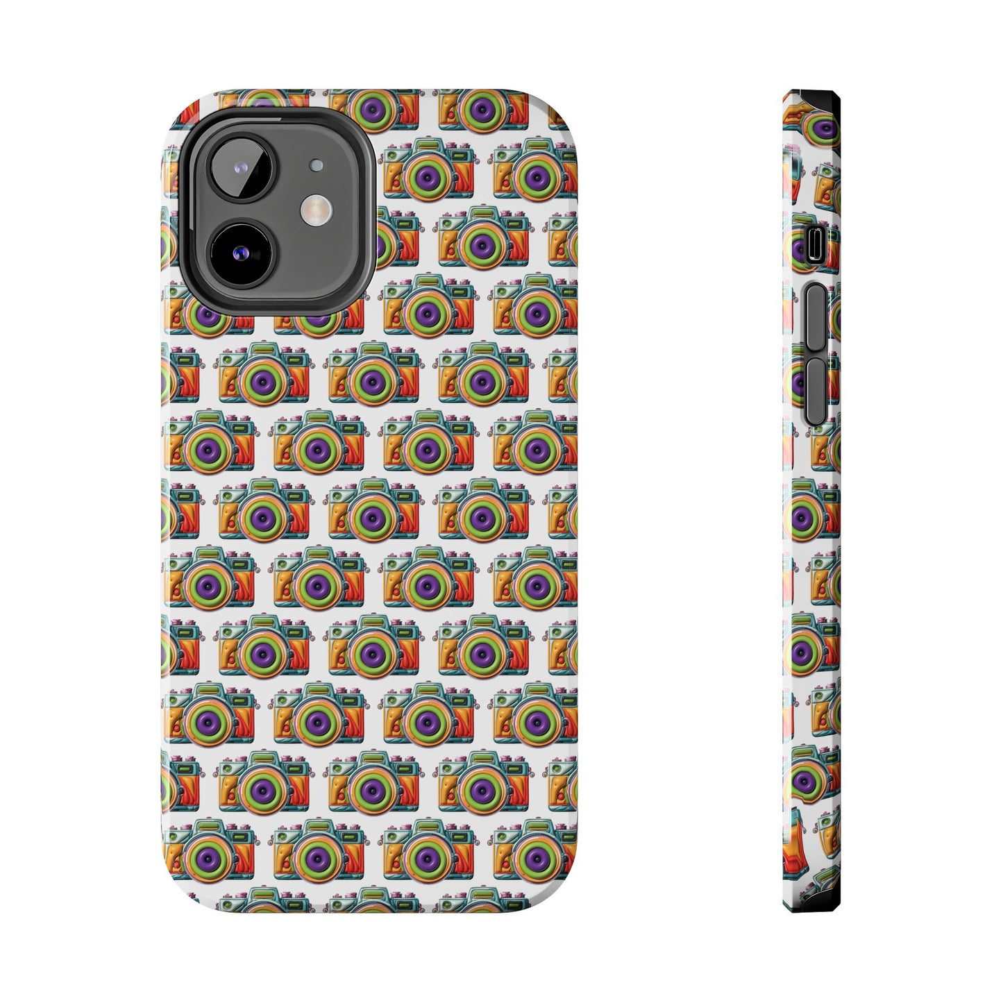 Colorful Camera Tough Phone Case - Perfect Gift for Photographers