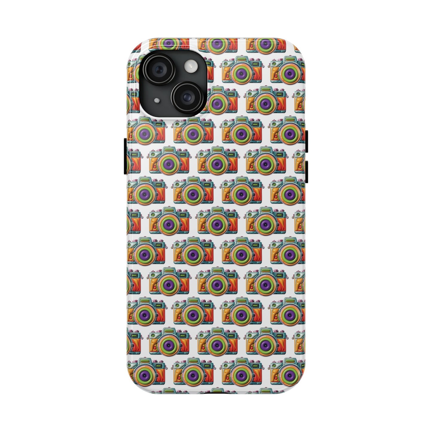 Colorful Camera Tough Phone Case - Perfect Gift for Photographers