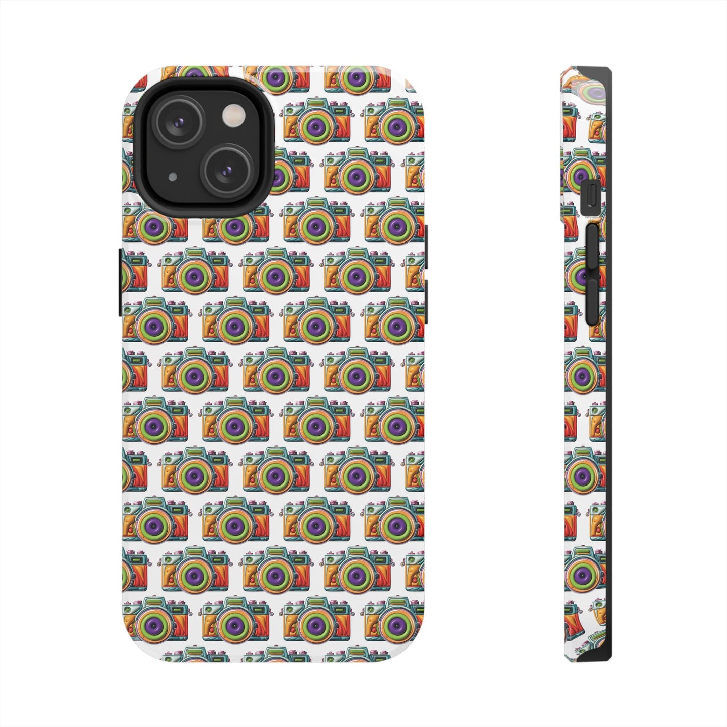 Colorful Camera Tough Phone Case - Perfect Gift for Photographers