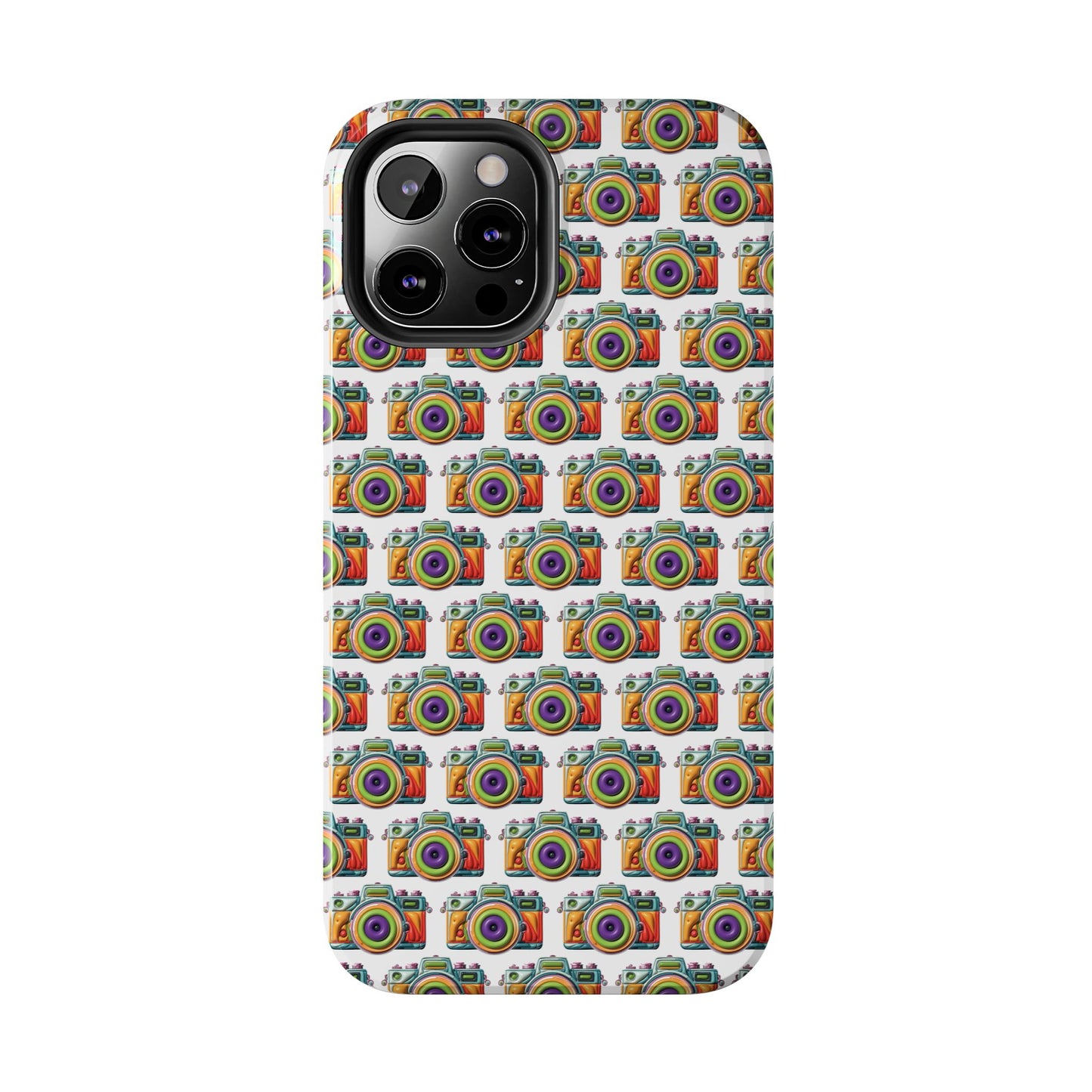 Colorful Camera Tough Phone Case - Perfect Gift for Photographers