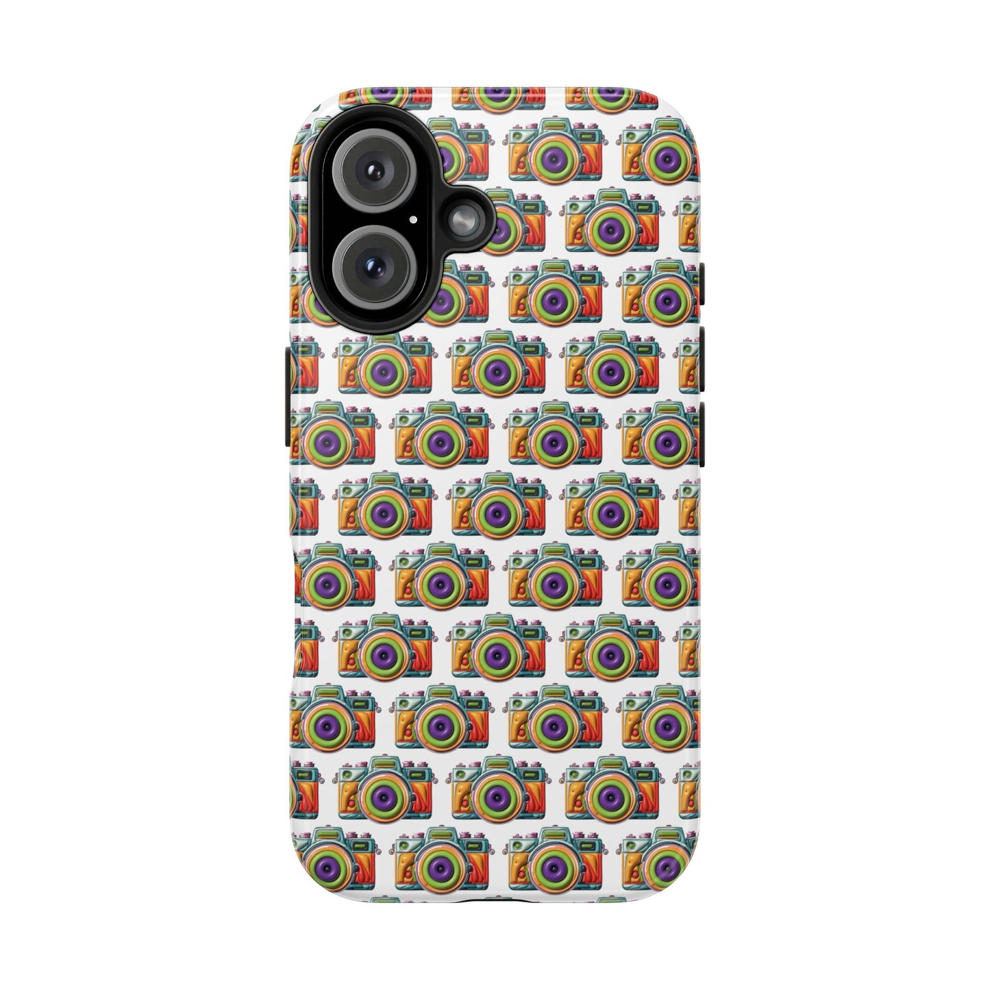 Colorful Camera Tough Phone Case - Perfect Gift for Photographers