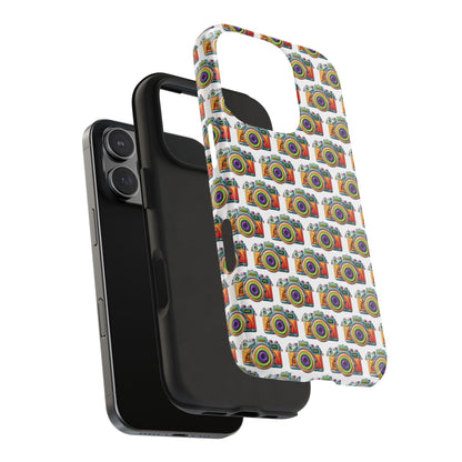 Colorful Camera Tough Phone Case - Perfect Gift for Photographers