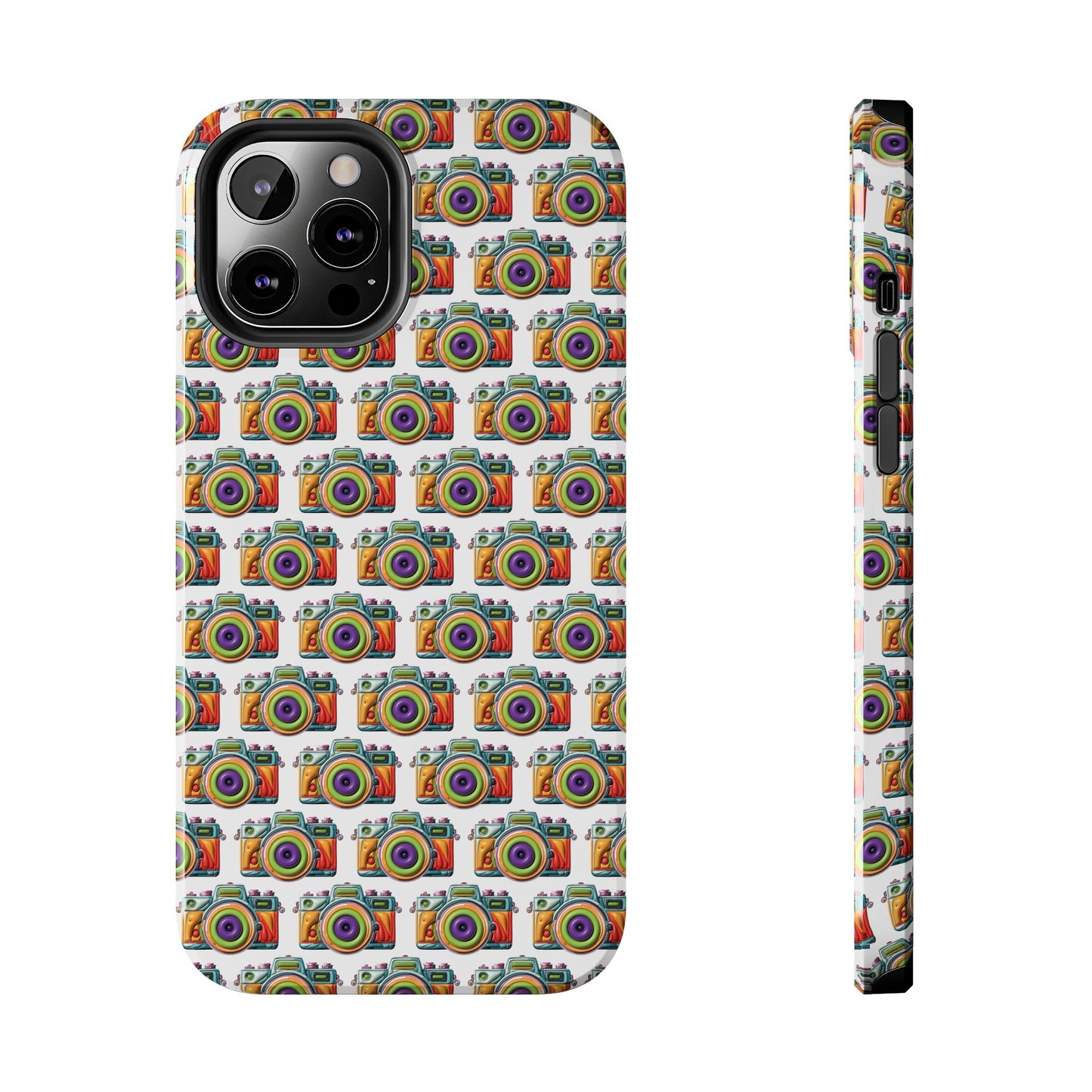 Colorful Camera Tough Phone Case - Perfect Gift for Photographers