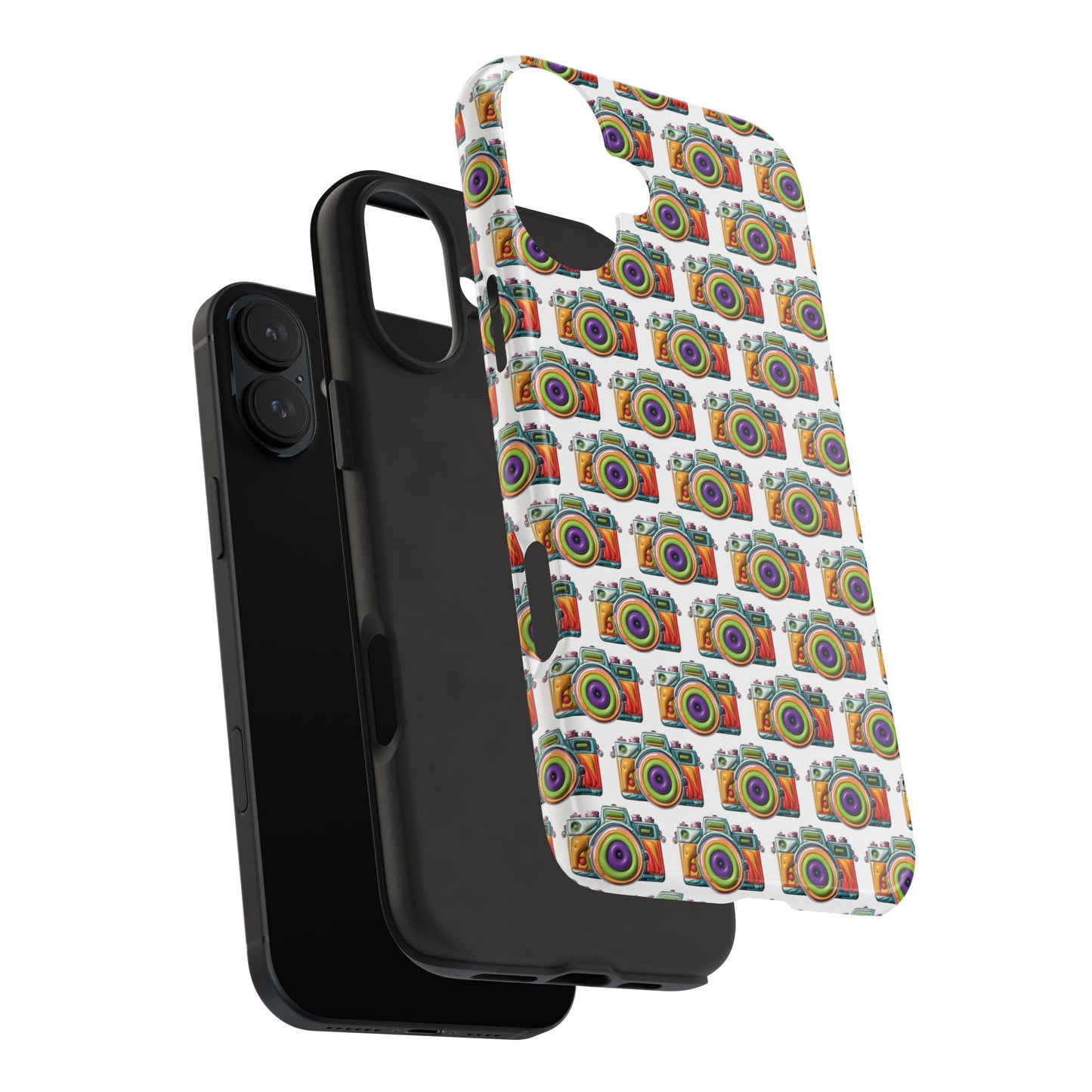 Colorful Camera Tough Phone Case - Perfect Gift for Photographers