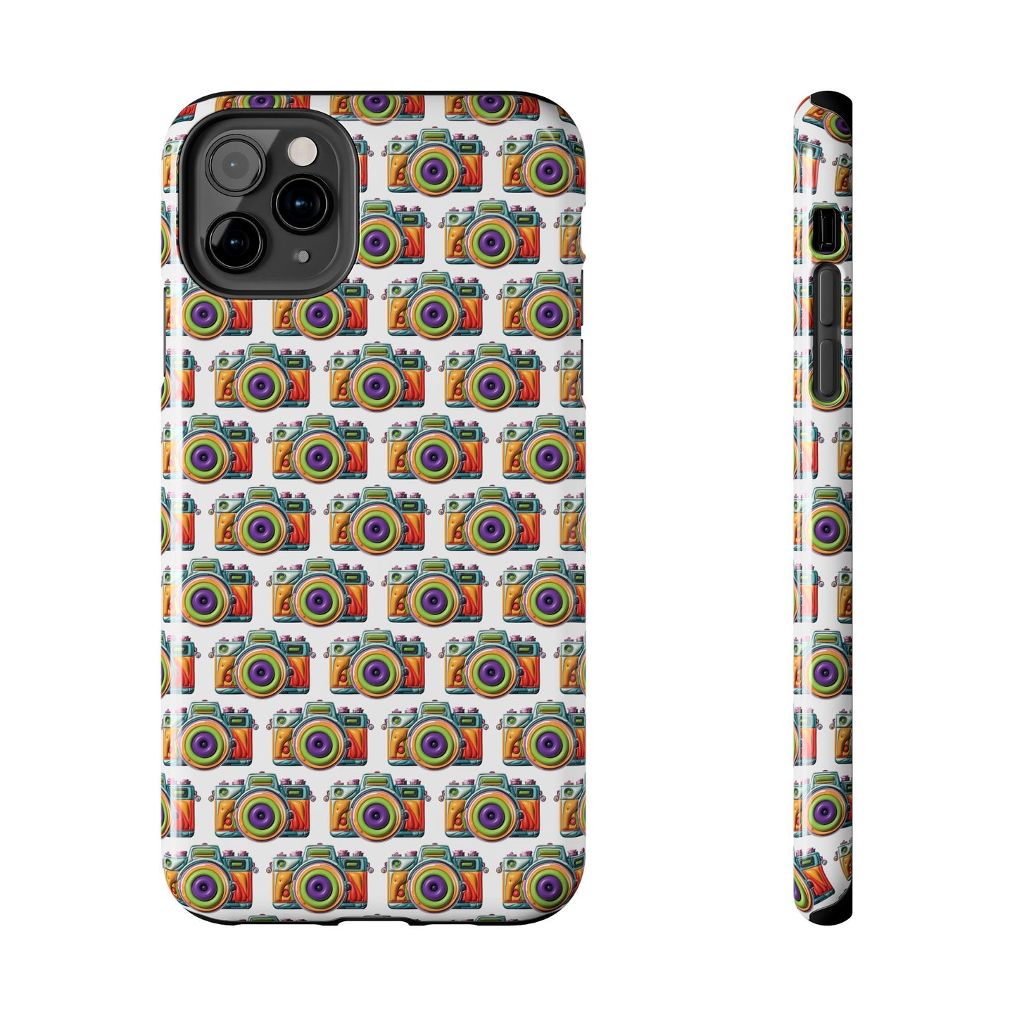 Colorful Camera Tough Phone Case - Perfect Gift for Photographers