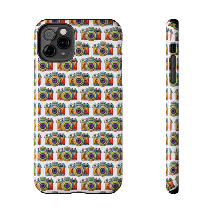 Colorful Camera Tough Phone Case - Perfect Gift for Photographers