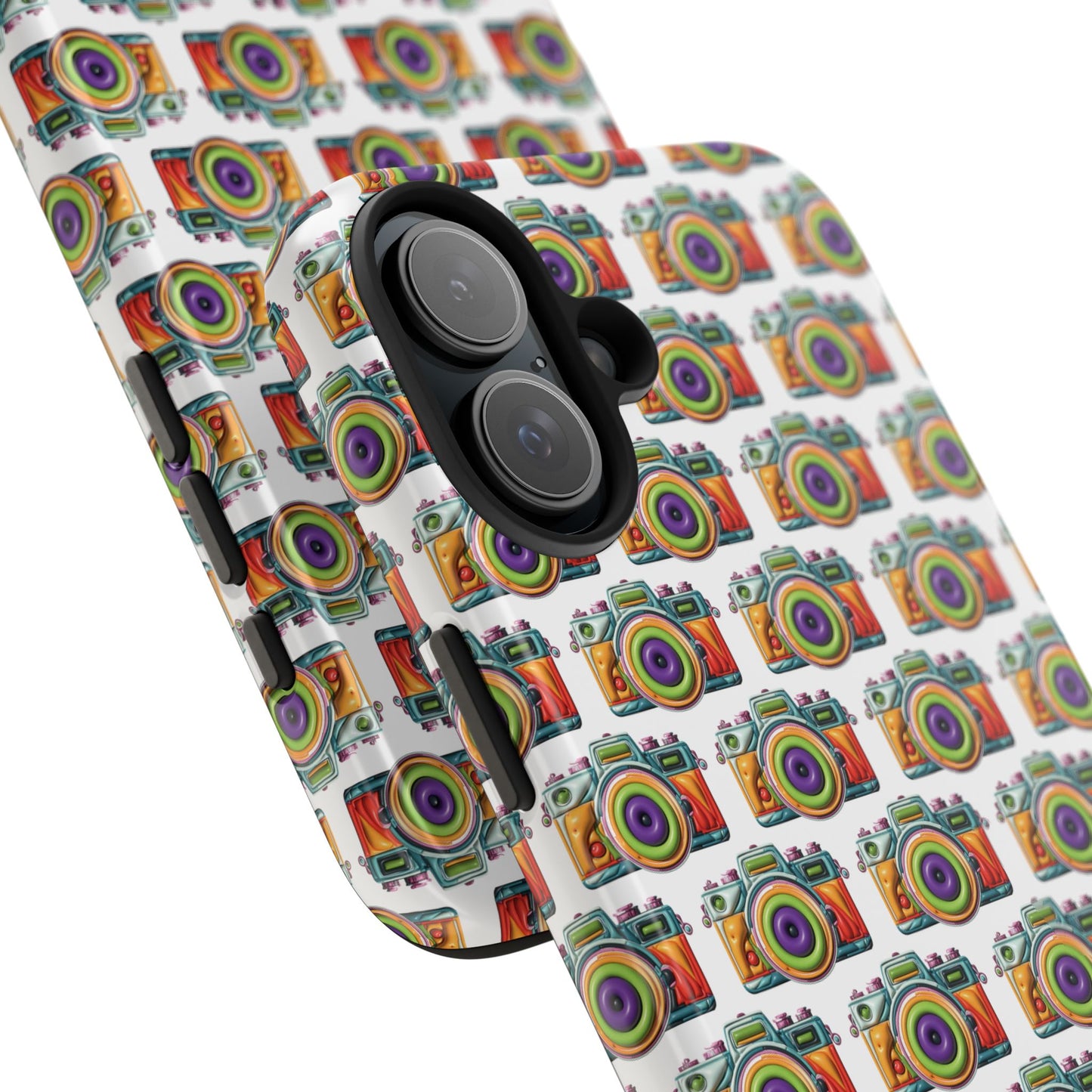 Colorful Camera Tough Phone Case - Perfect Gift for Photographers