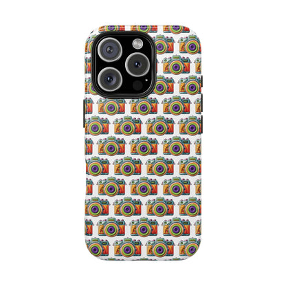 Colorful Camera Tough Phone Case - Perfect Gift for Photographers