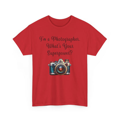 Photographer Superpower - Unisex Heavy Cotton T-Shirt