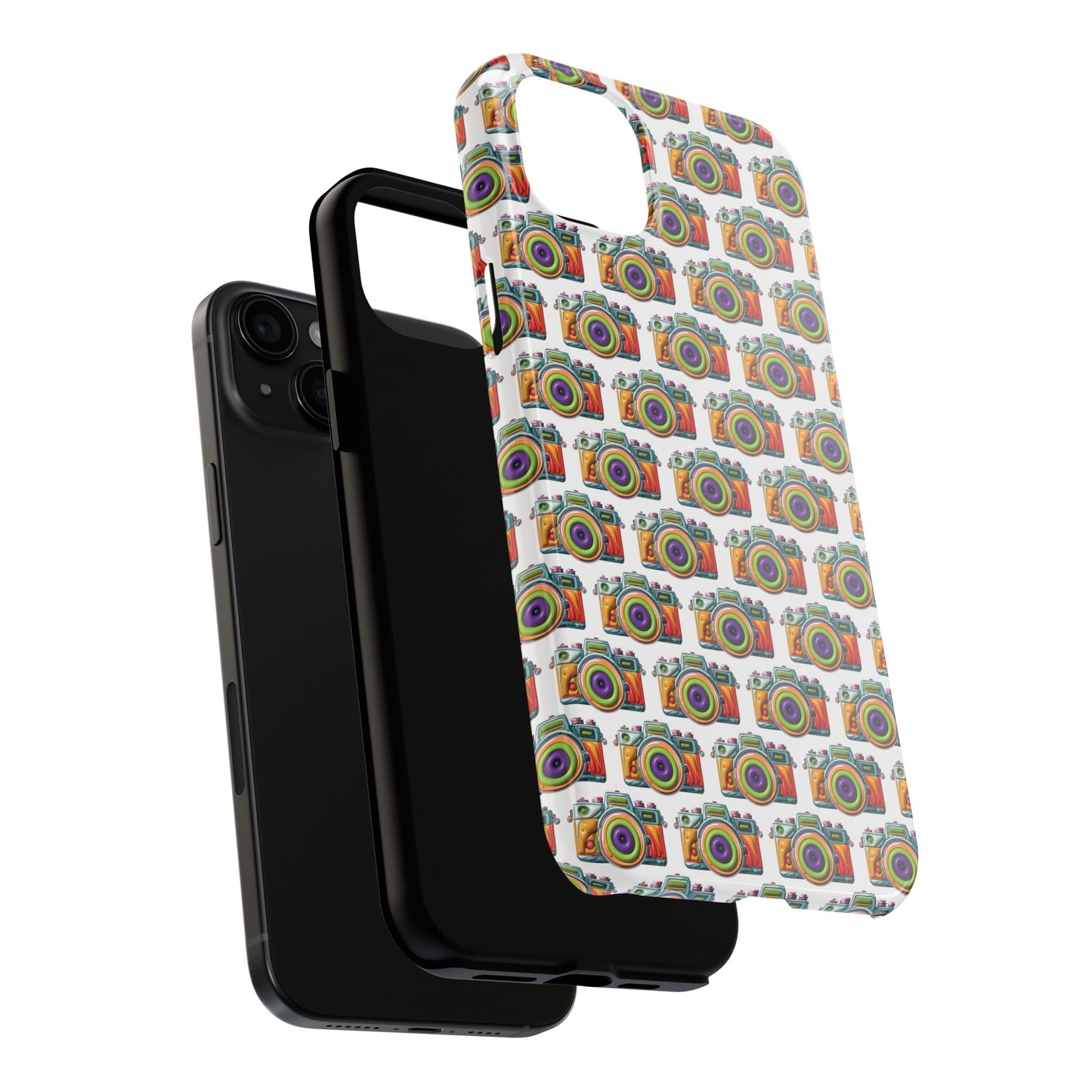 Colorful Camera Tough Phone Case - Perfect Gift for Photographers