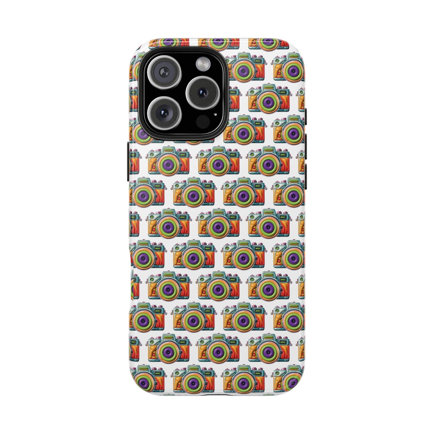 Colorful Camera Tough Phone Case - Perfect Gift for Photographers