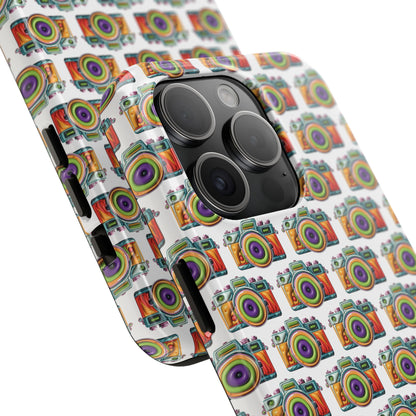 Colorful Camera Tough Phone Case - Perfect Gift for Photographers