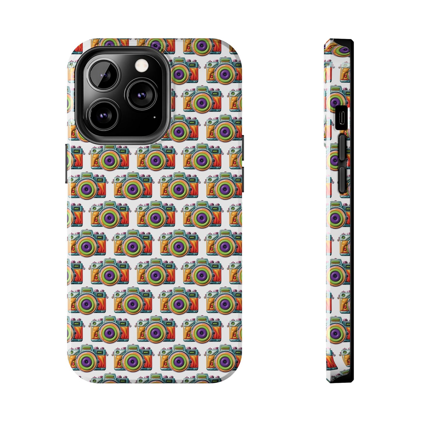 Colorful Camera Tough Phone Case - Perfect Gift for Photographers