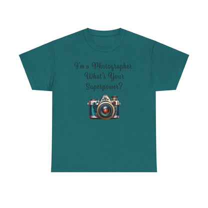 Photographer Superpower - Unisex Heavy Cotton T-Shirt