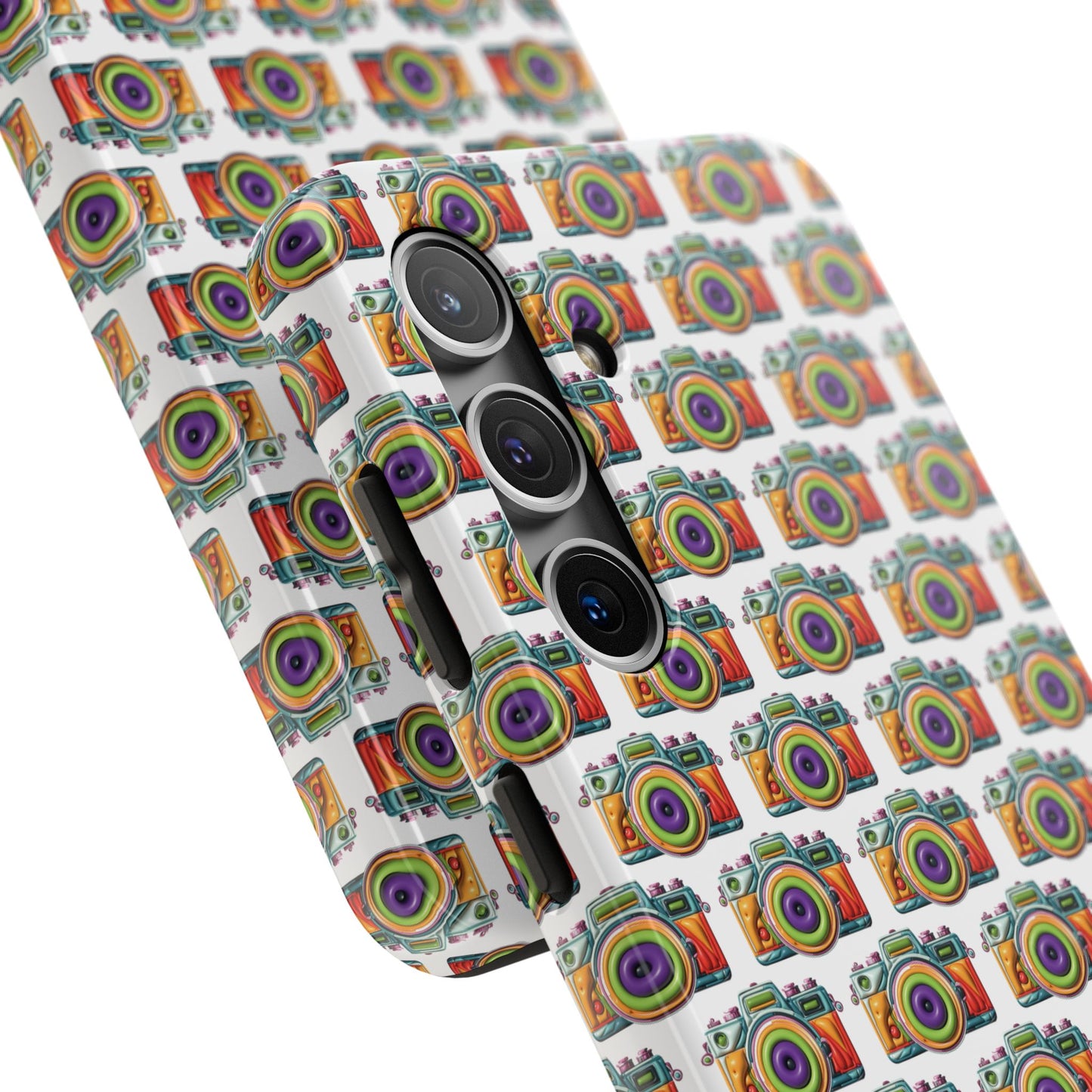 Colorful Camera Tough Phone Case - Perfect Gift for Photographers