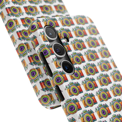 Colorful Camera Tough Phone Case - Perfect Gift for Photographers