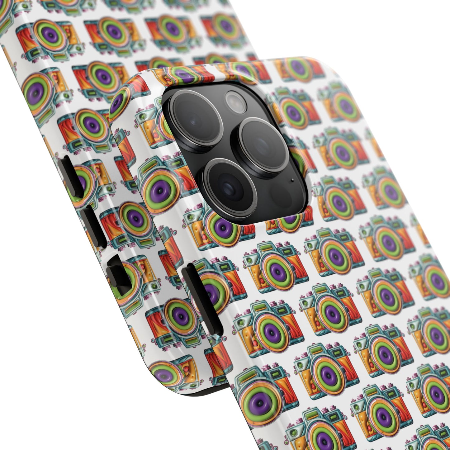 Colorful Camera Tough Phone Case - Perfect Gift for Photographers