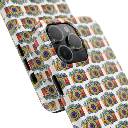 Colorful Camera Tough Phone Case - Perfect Gift for Photographers