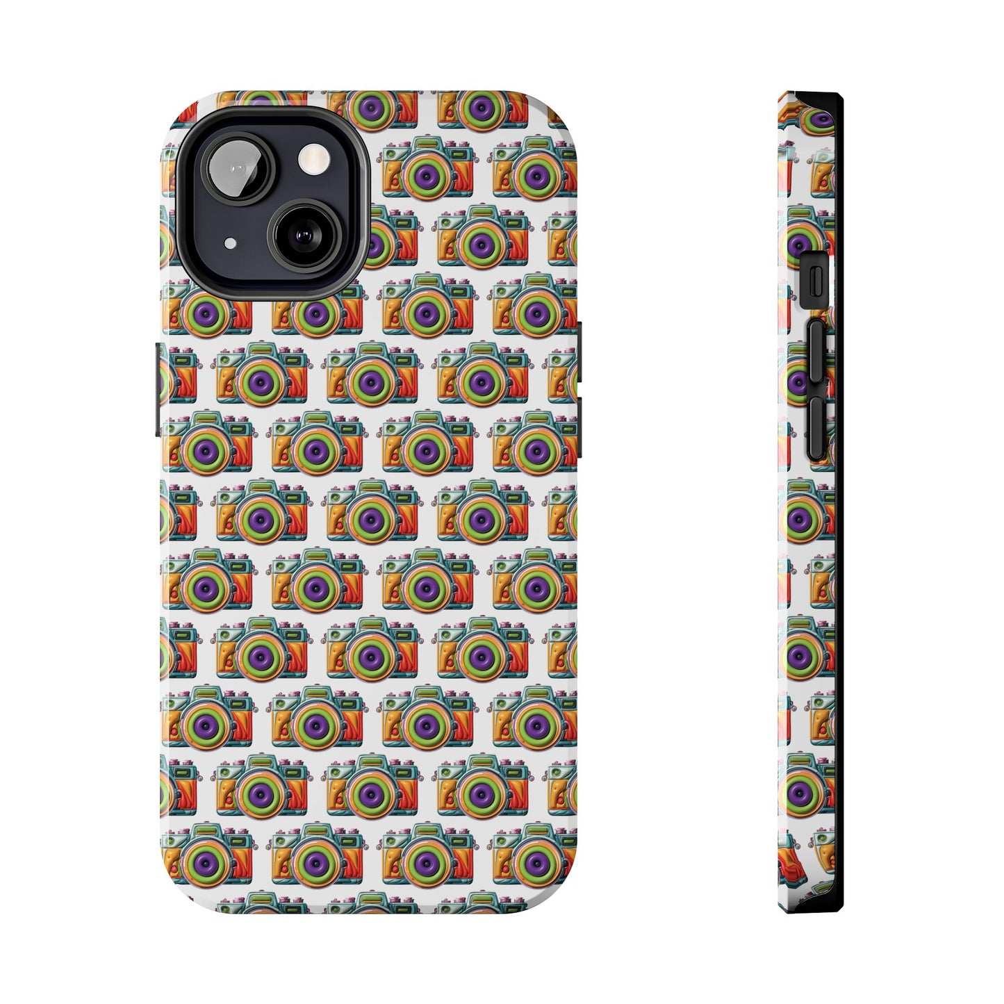 Colorful Camera Tough Phone Case - Perfect Gift for Photographers