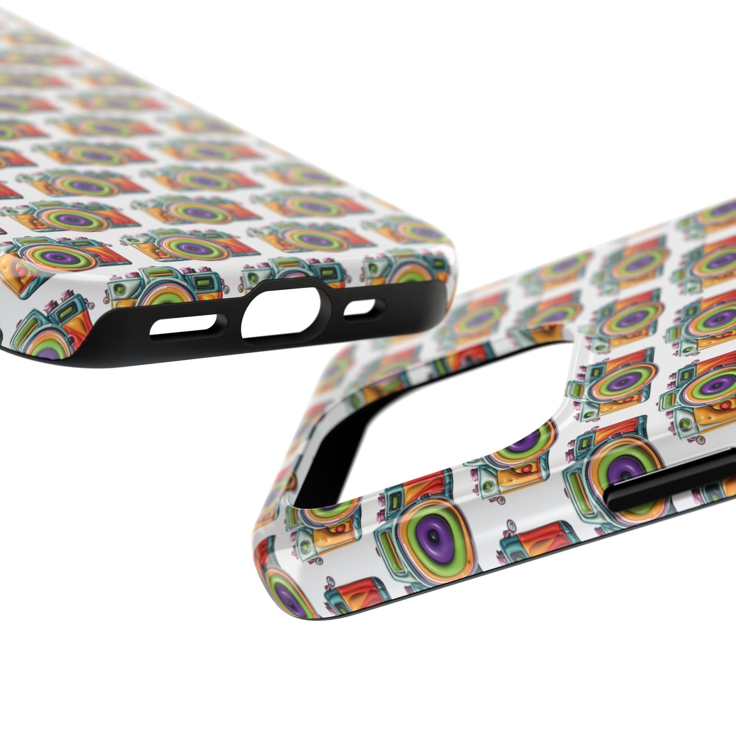 Colorful Camera Tough Phone Case - Perfect Gift for Photographers