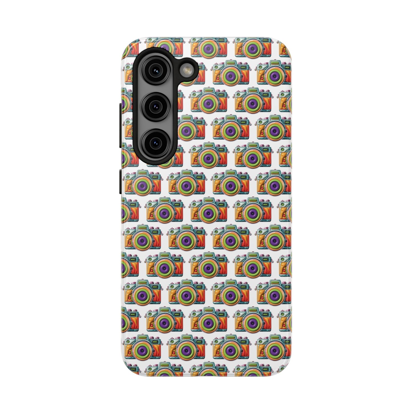 Colorful Camera Tough Phone Case - Perfect Gift for Photographers