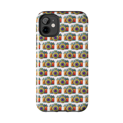 Colorful Camera Tough Phone Case - Perfect Gift for Photographers