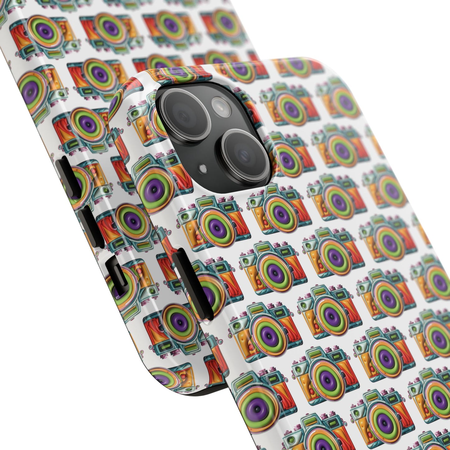 Colorful Camera Tough Phone Case - Perfect Gift for Photographers