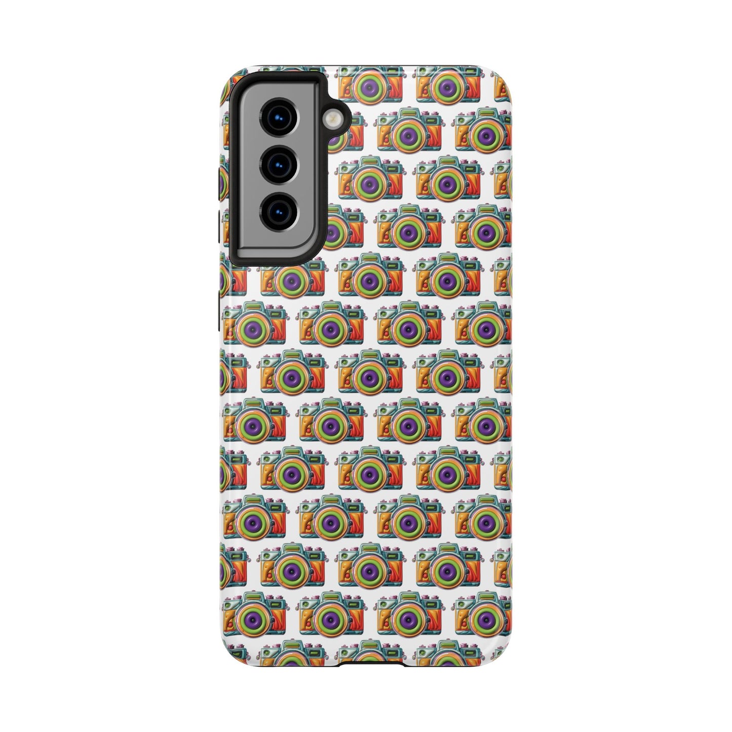 Colorful Camera Tough Phone Case - Perfect Gift for Photographers