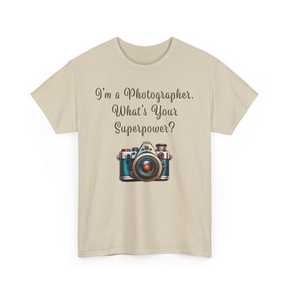 Photographer Superpower - Unisex Heavy Cotton T-Shirt